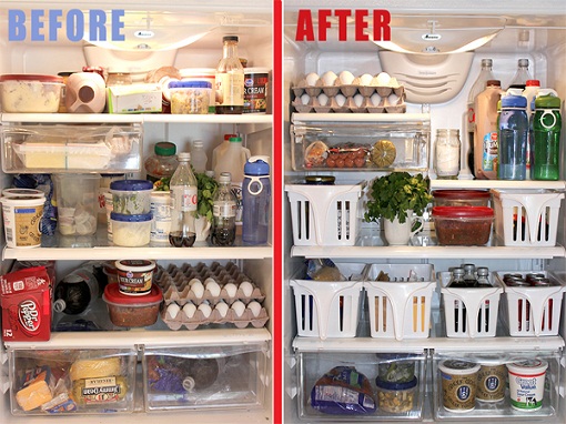 Dọn dẹp lại tủ lạnh giúp bạn dễ hình dung những thứ còn thừa hay thiếu trong tủ lạnh.