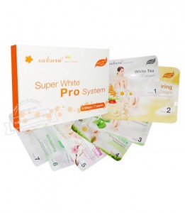 Bộ kem tắm trắng cao cấp tiêu chuẩn spa Sakura Super White Pro System mua ở đâu?