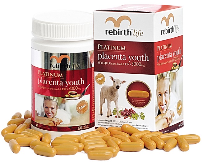 Nhau thai cừu Rebirth platinum placenta youth và địa chỉ mua hàng uy tín