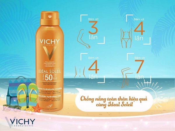 Xịt chống nắng Vichy Ideal Soleil