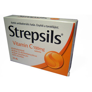 Viên ngậm Strepsils Vitamin C-100
