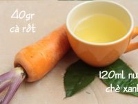 Cách trị mụn viêm bằng cà rốt và nước chè xanh siêu hiệu quả
